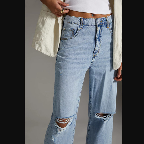 NWT Pilcro Joey High-Rise '90s Slouch Straight Jeans - 30 Waist - Picture 5 of 6